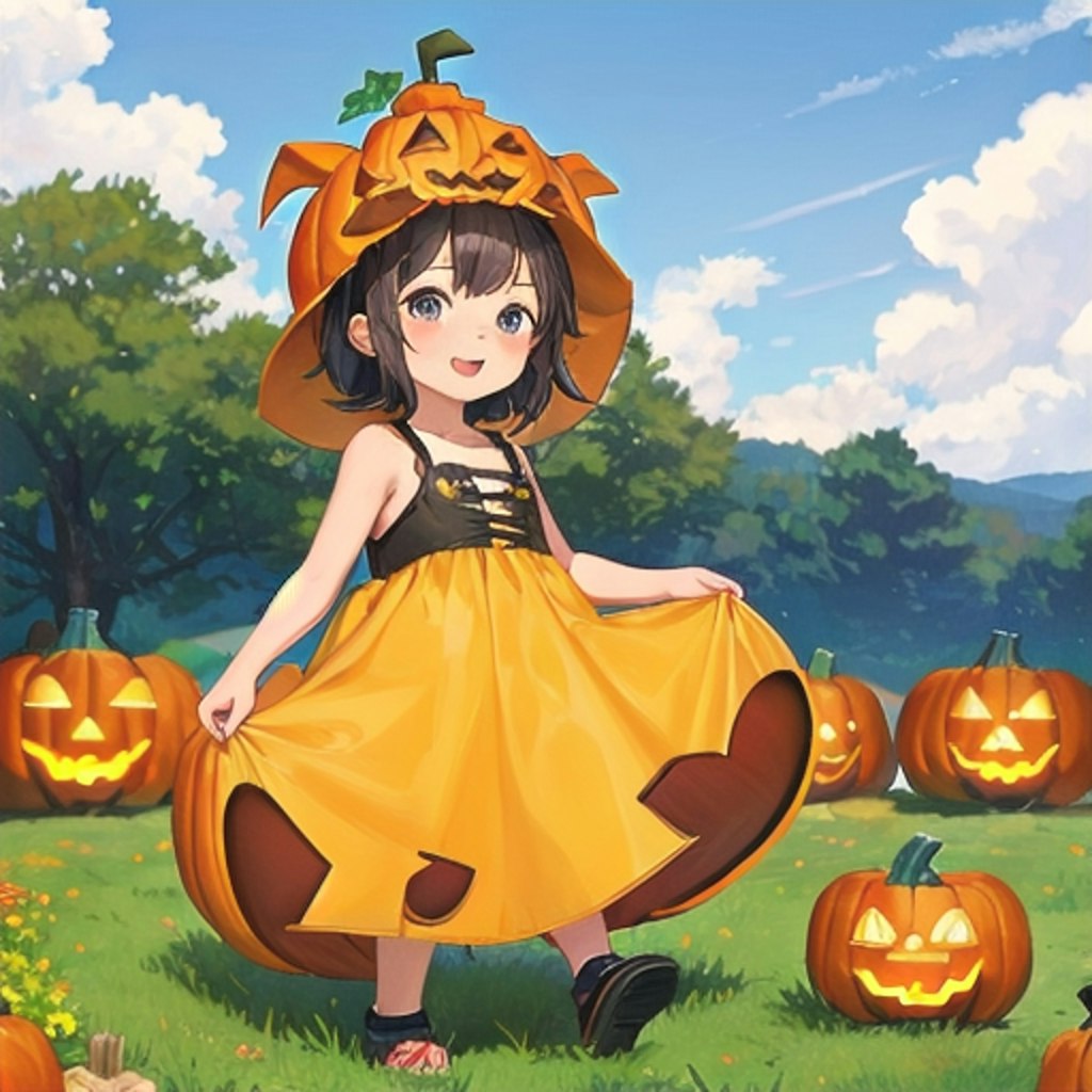 かぼちゃ擬人化したらハロウィンな格好にｗ