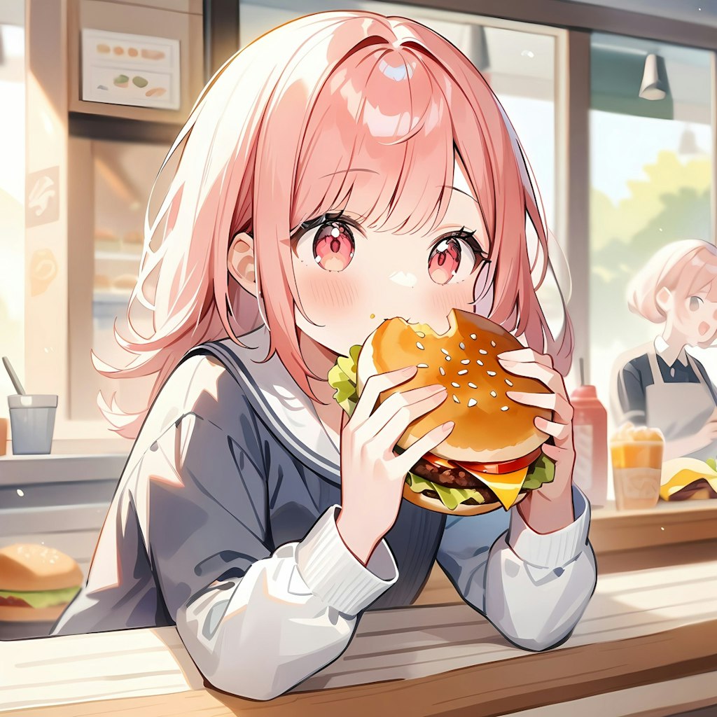 ハンバーガー。