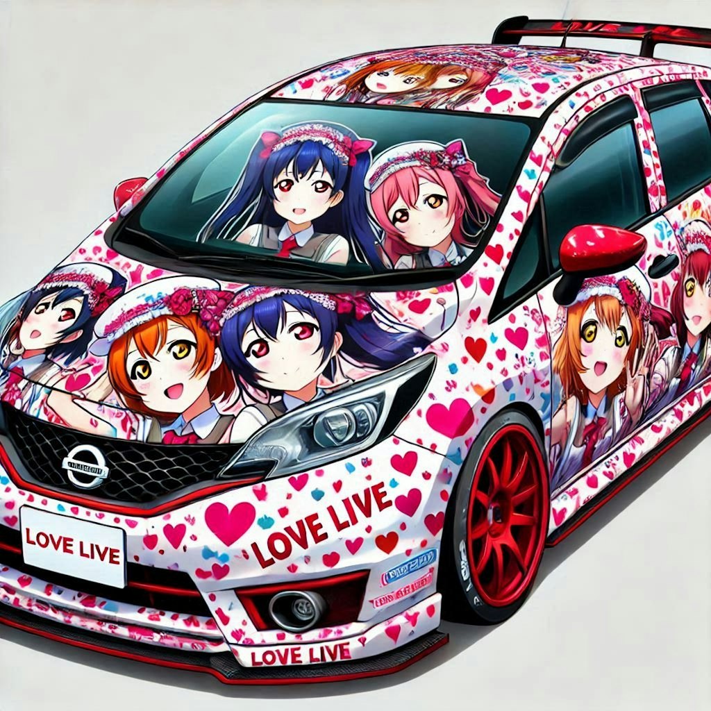 日産ノートラブライブレーシングカー