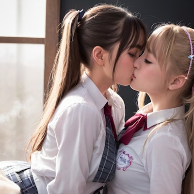 百合 girls kiss_3r