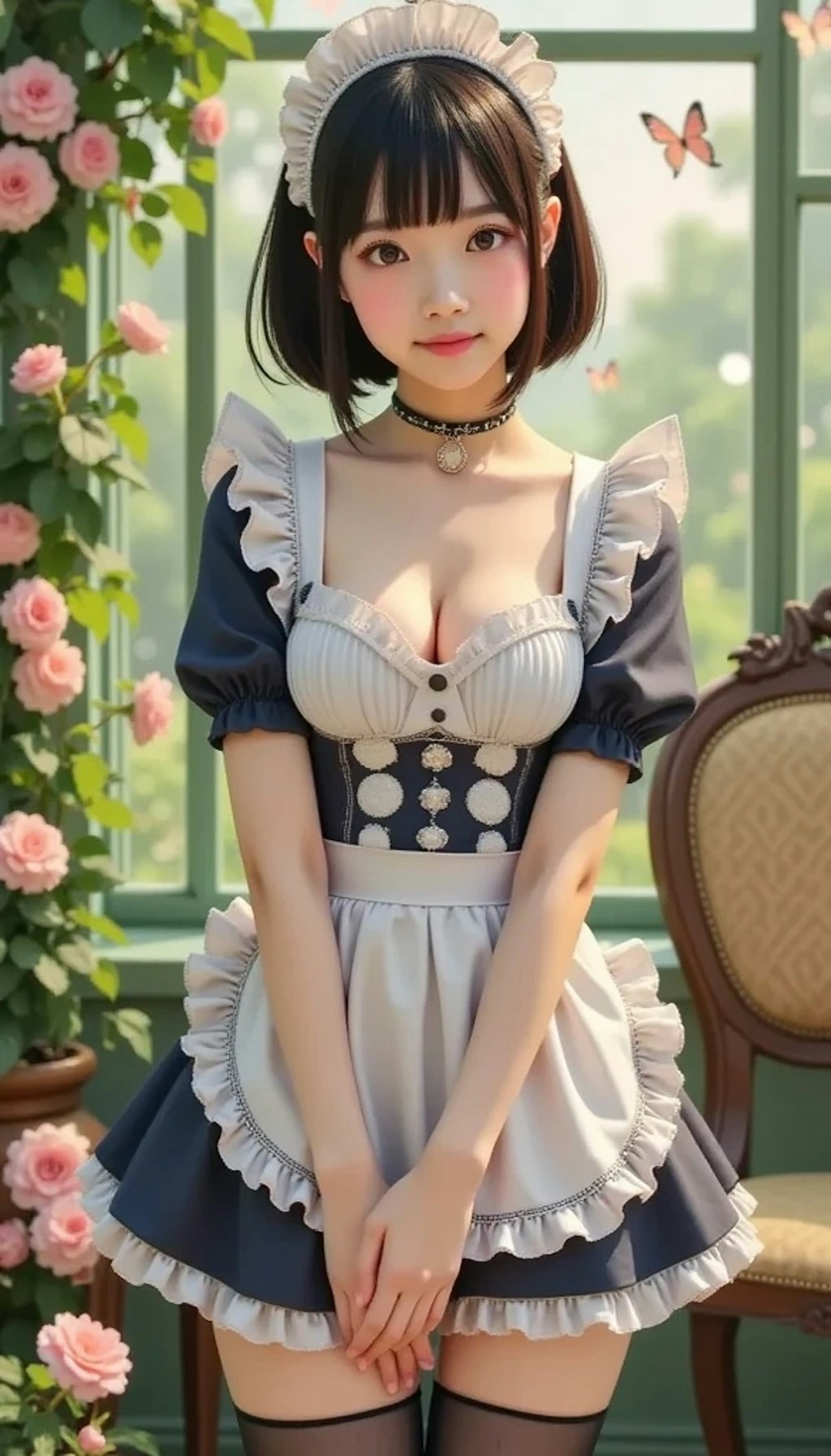 蝶＋メイド１