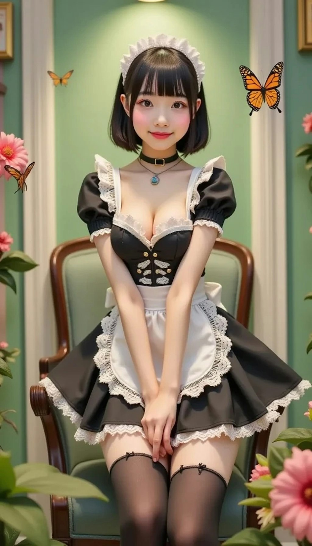蝶＋メイド１