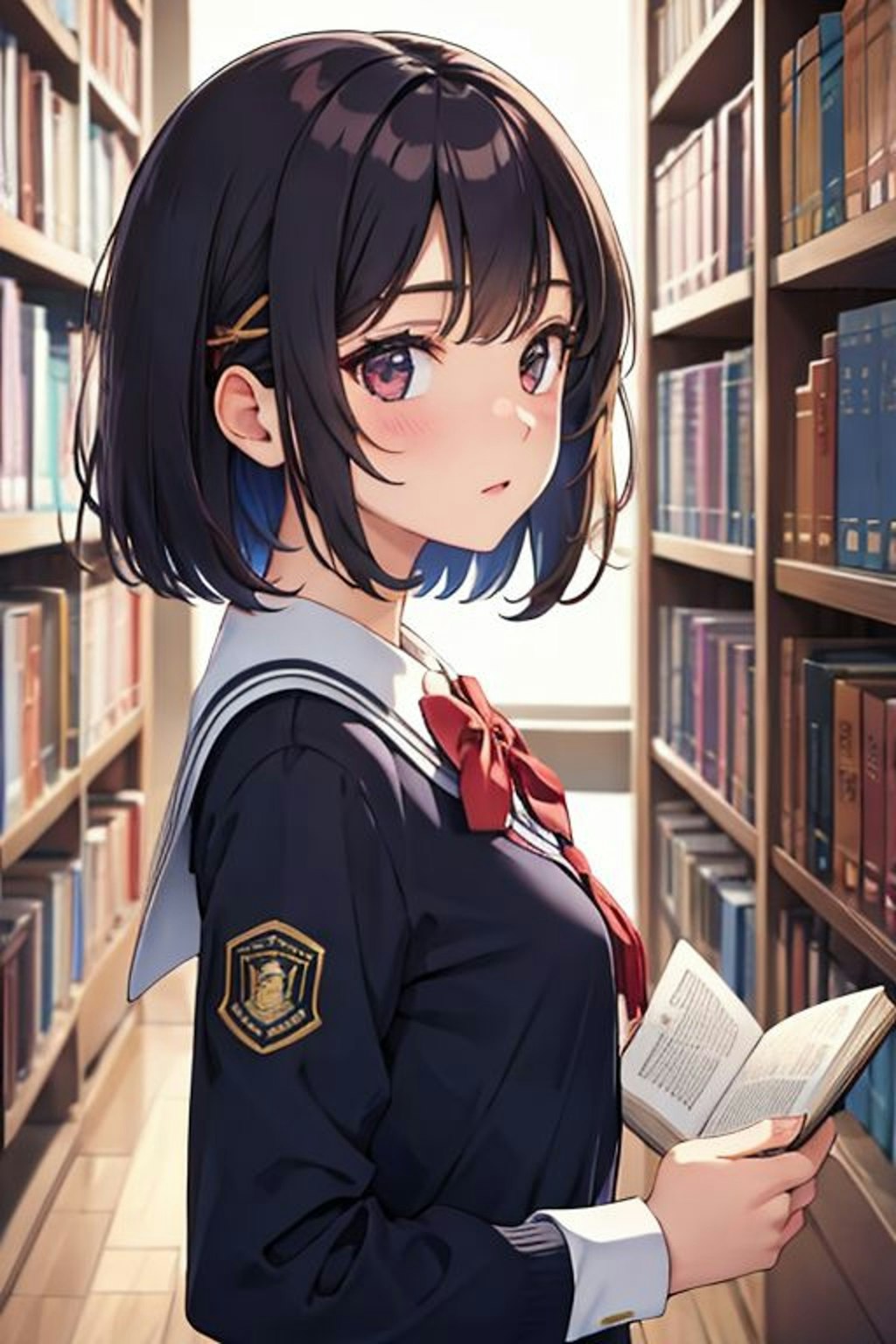 図書館で(10)