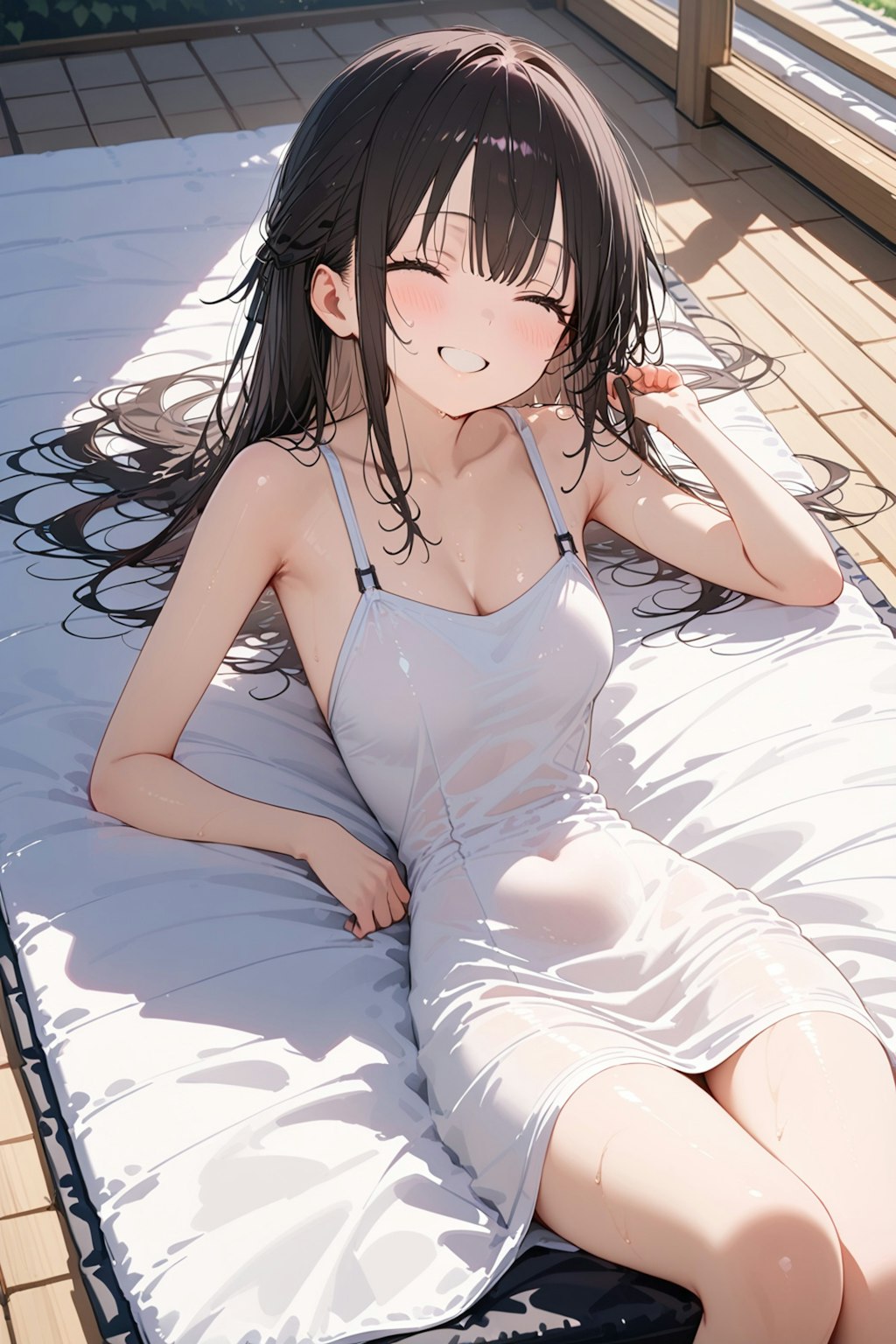 ここ暖かくて気持ちいいよ〜