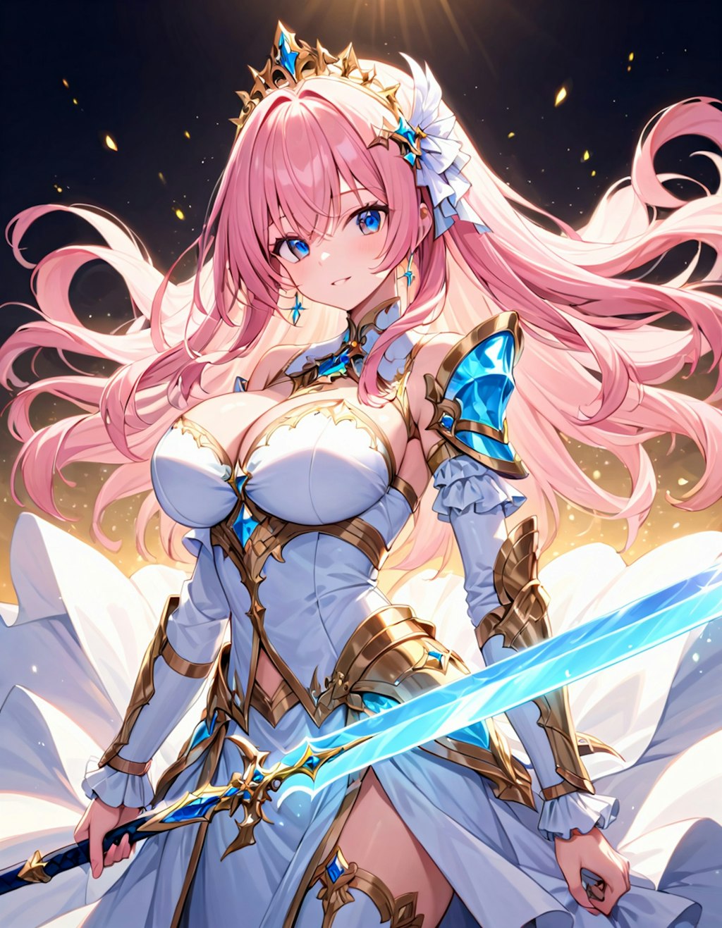 Pink Hair Sacred Knight