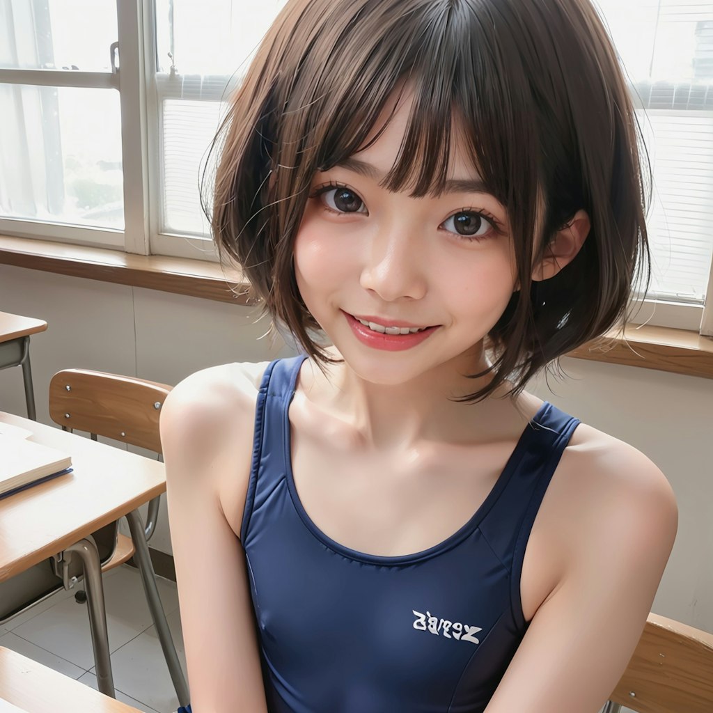 競泳水着モデルのアルバイトをしているコトちゃん