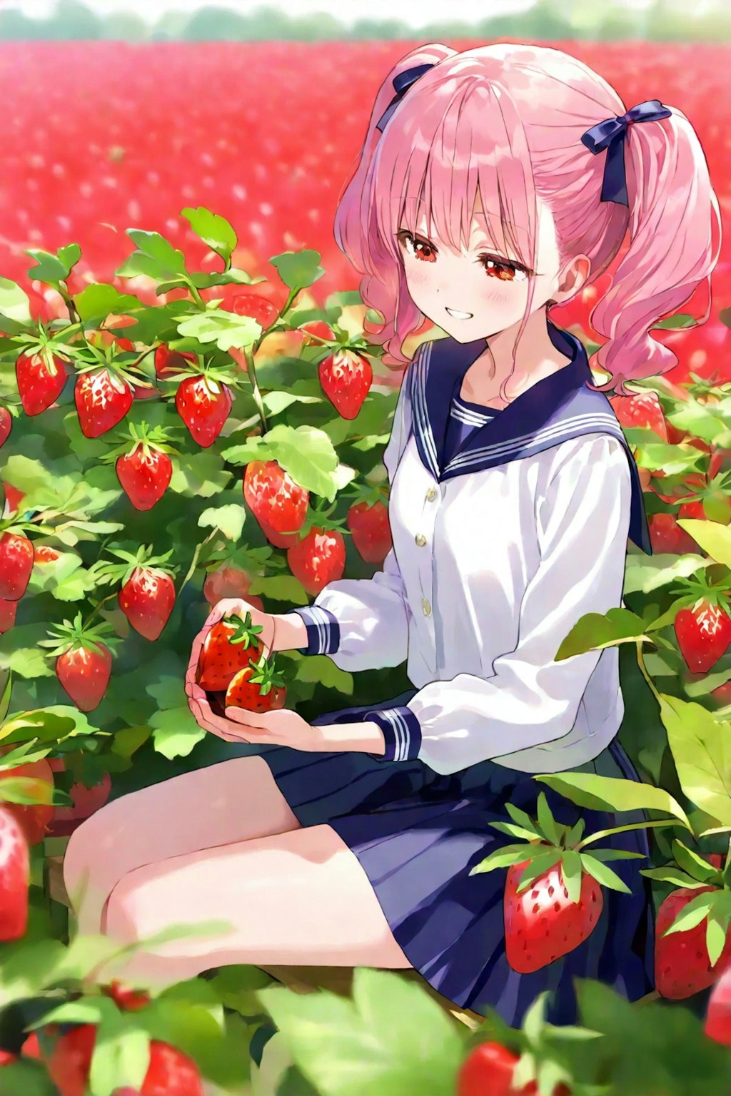 苺が採れたよ🍓