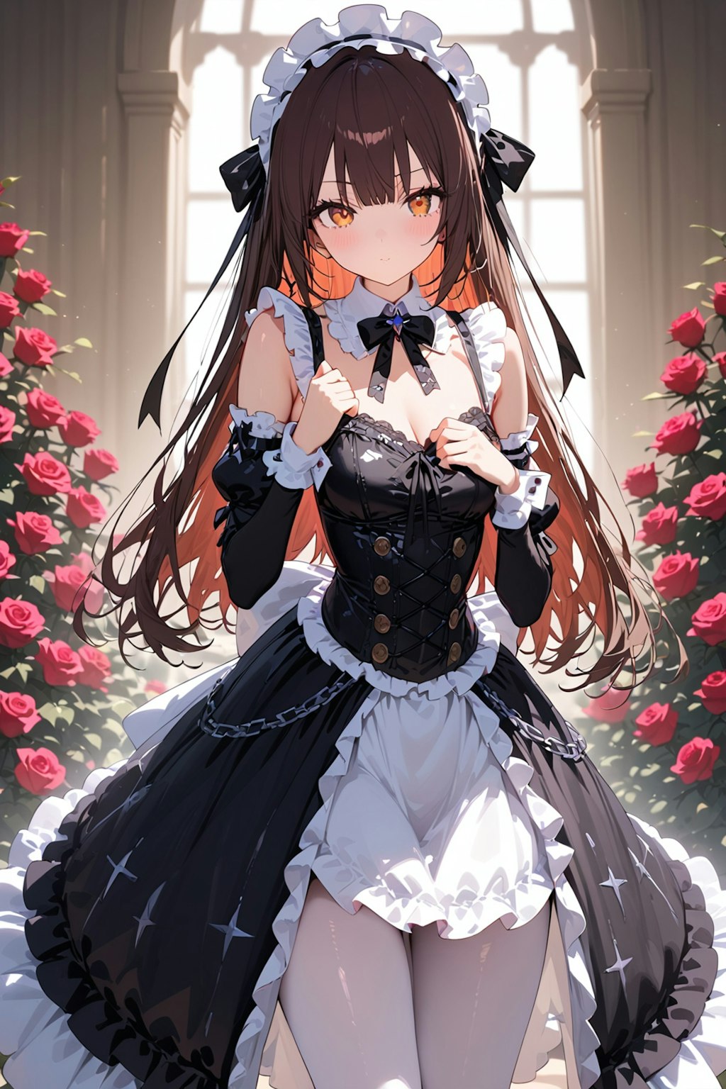 バラと少女2