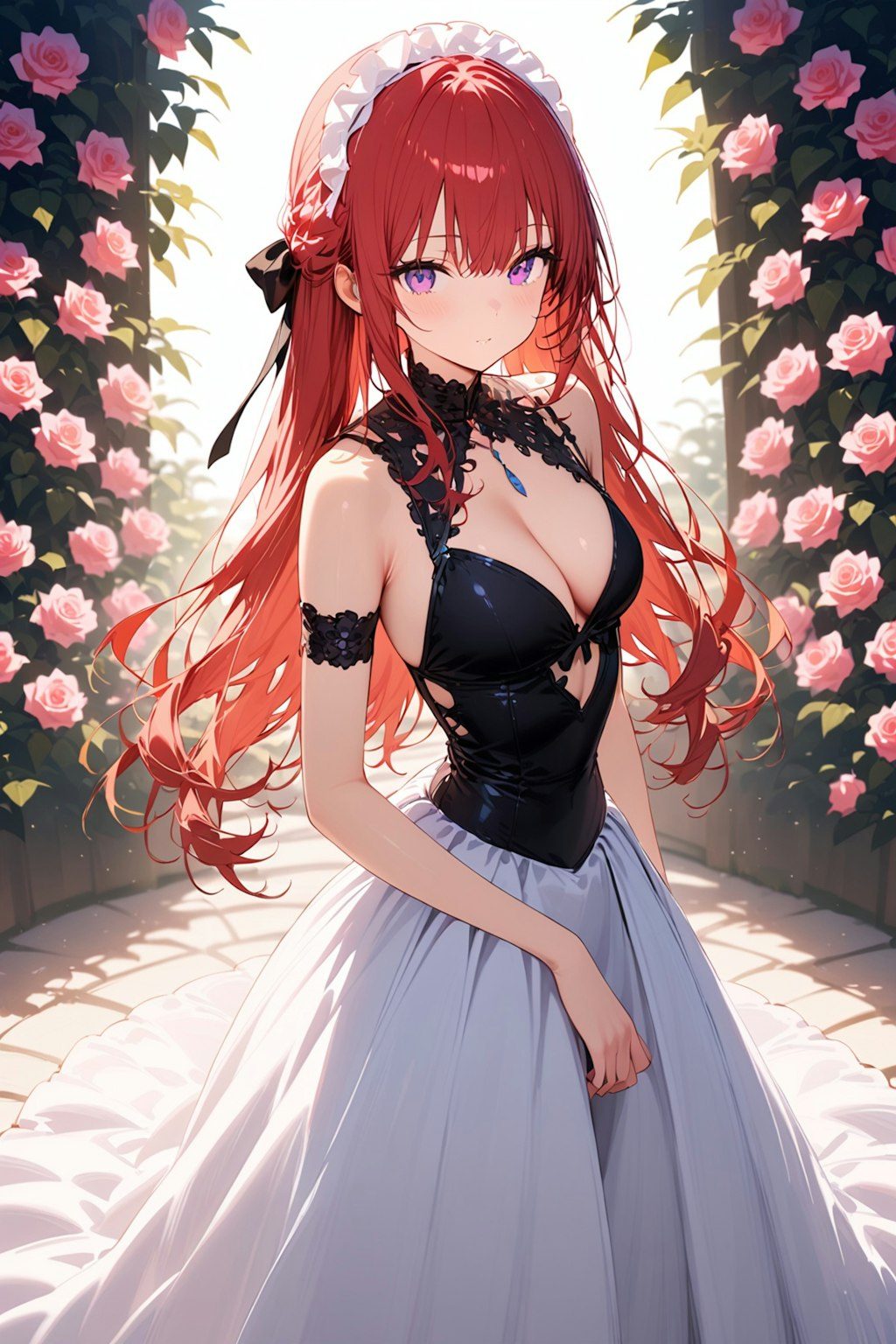 バラと少女2