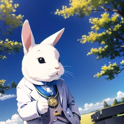 The rabbit from Wonderland