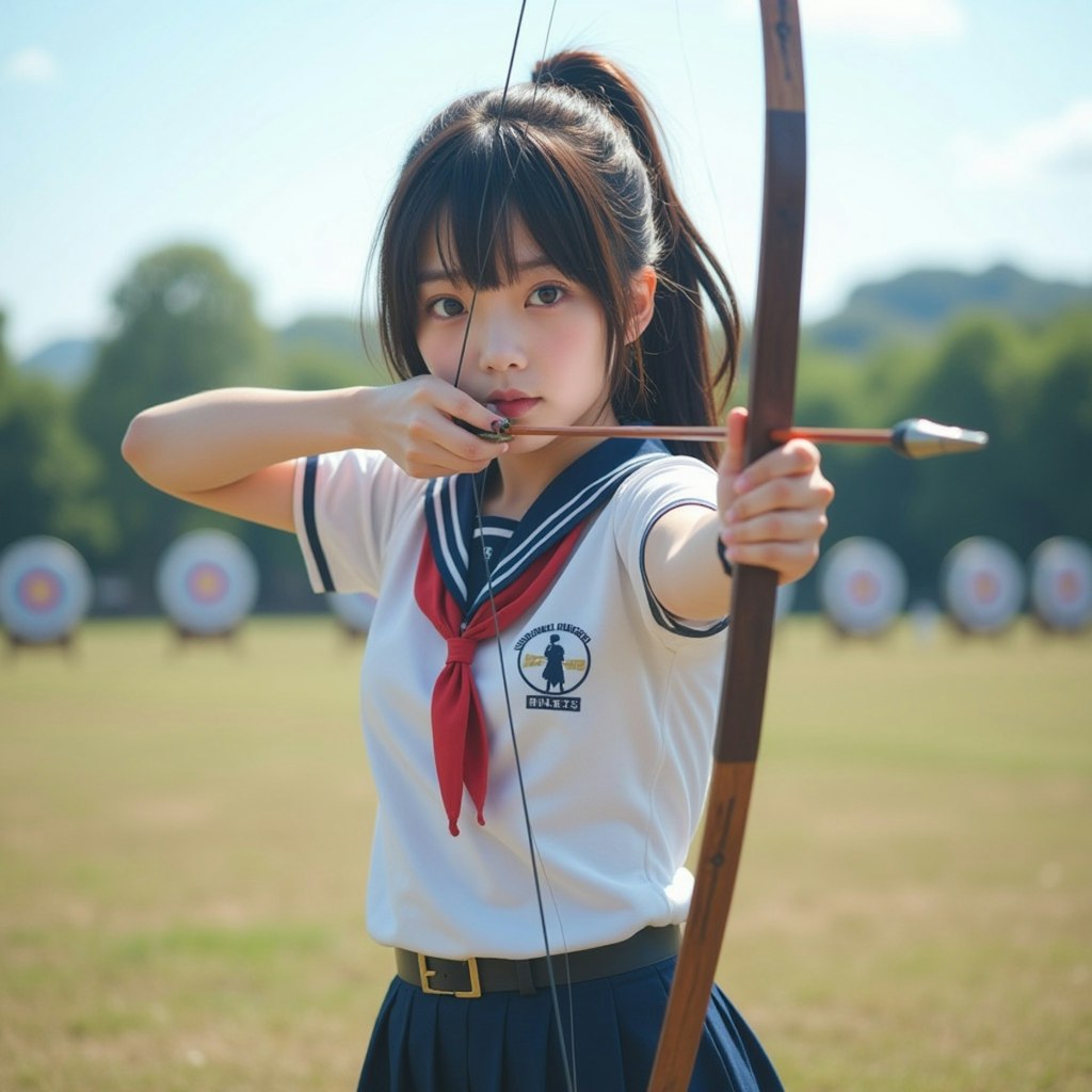 弓矢を使いこなせる女子高生