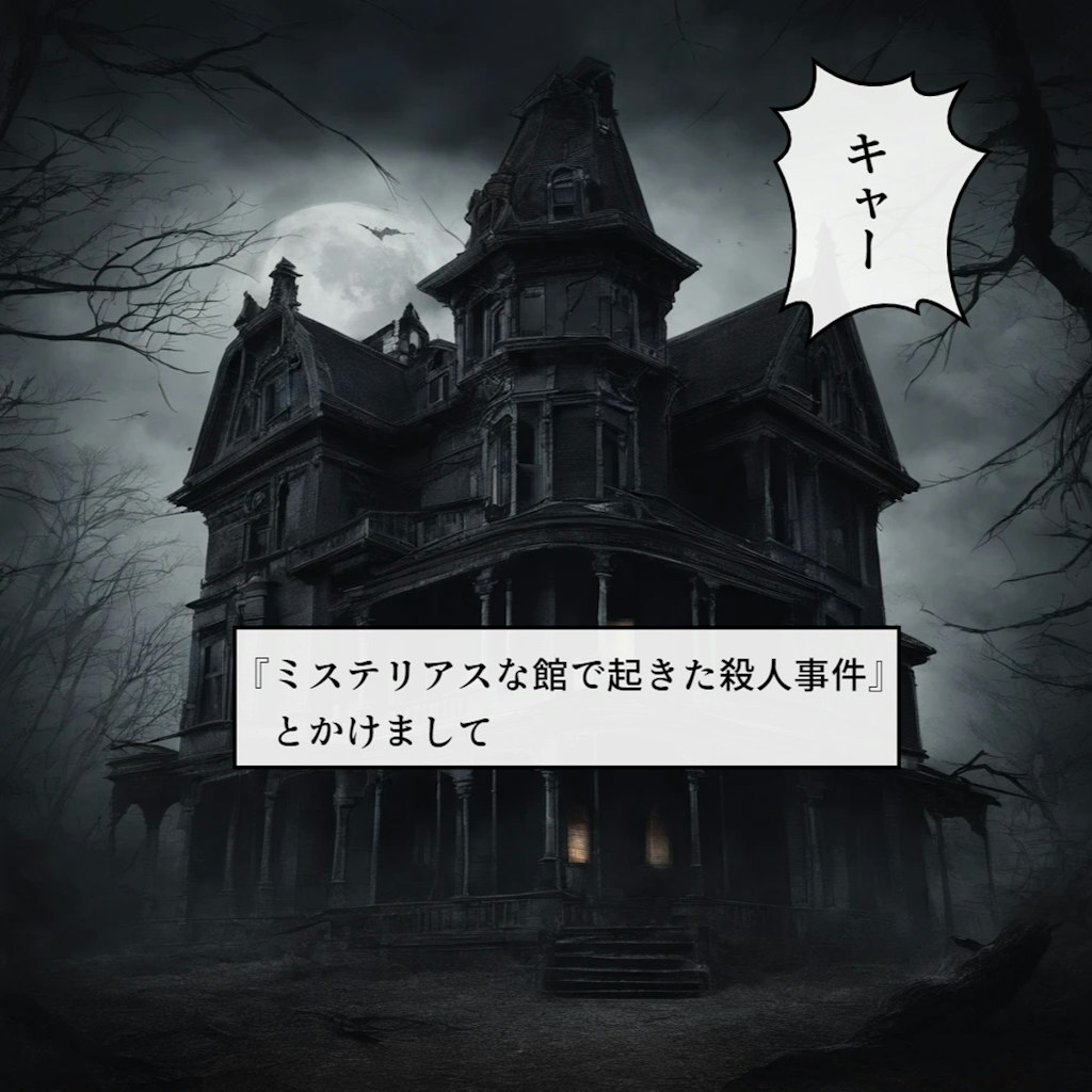 閑話：ミステリアスな館の殺人事件とかけまして・・・