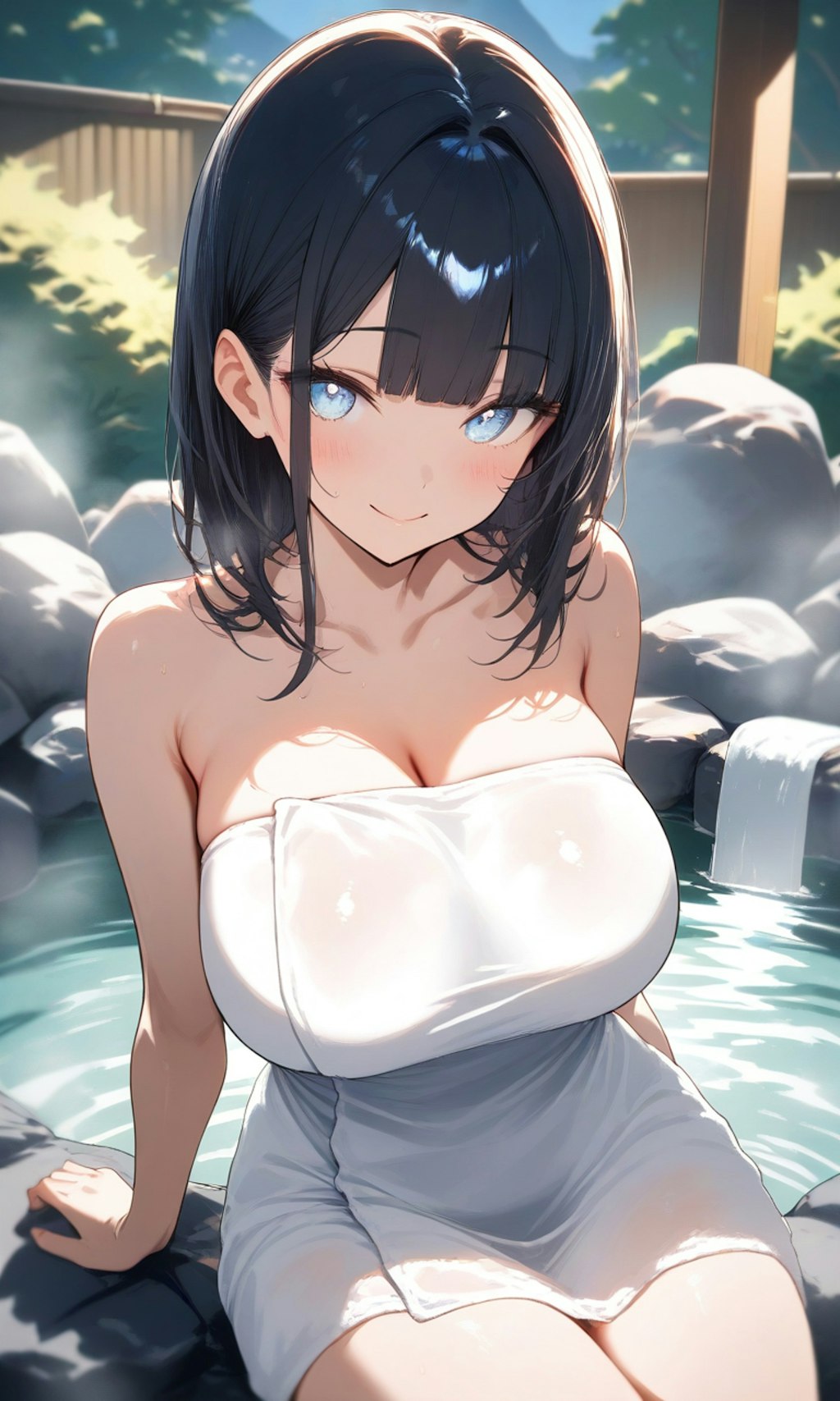 ナナミ💕の温泉♨️に入浴中😍💞
