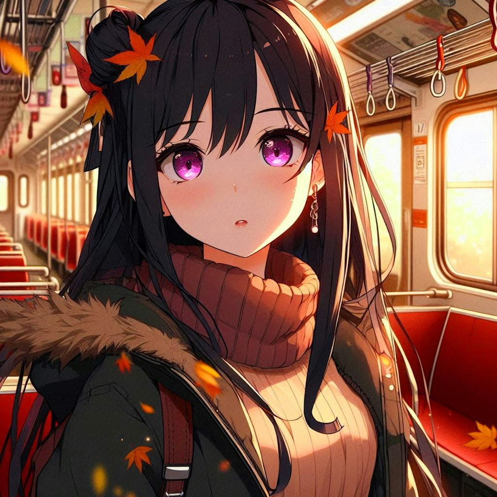 列車の旅に出た、ピアスなうちの子＊その2(12枚)