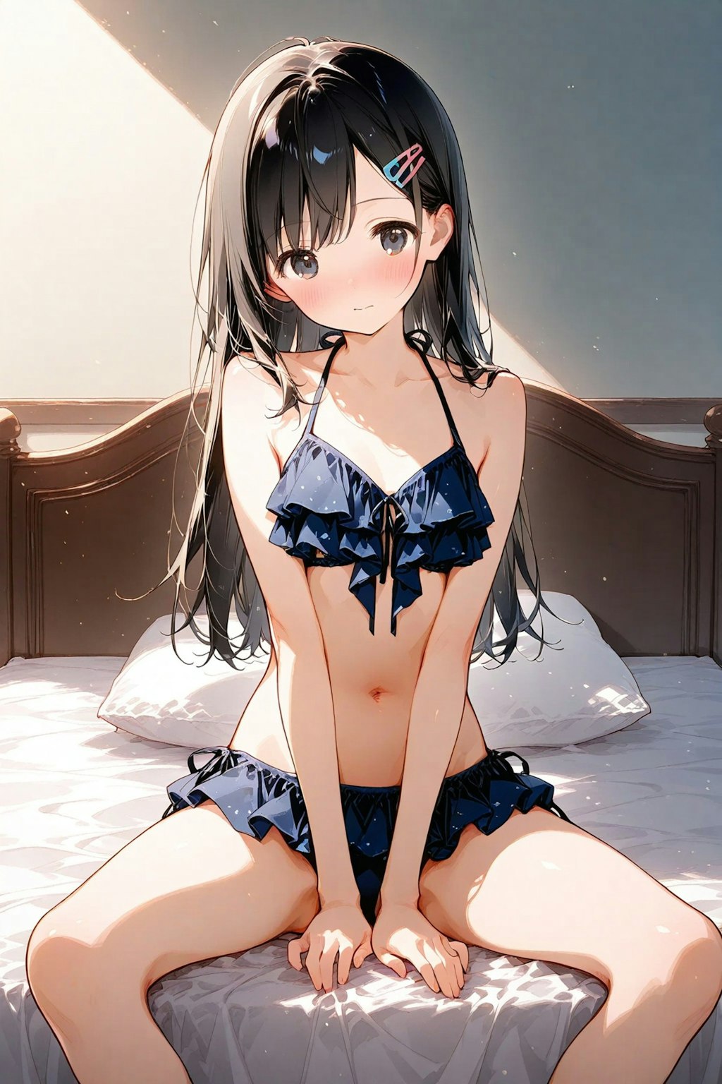 新しい水着の三女ちゃん⛄✨