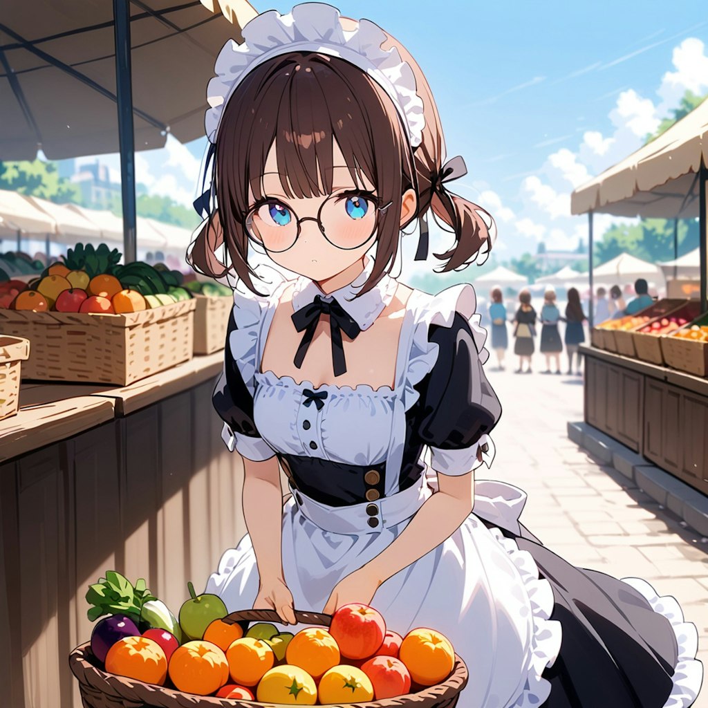 買い物するみゆきちゃん