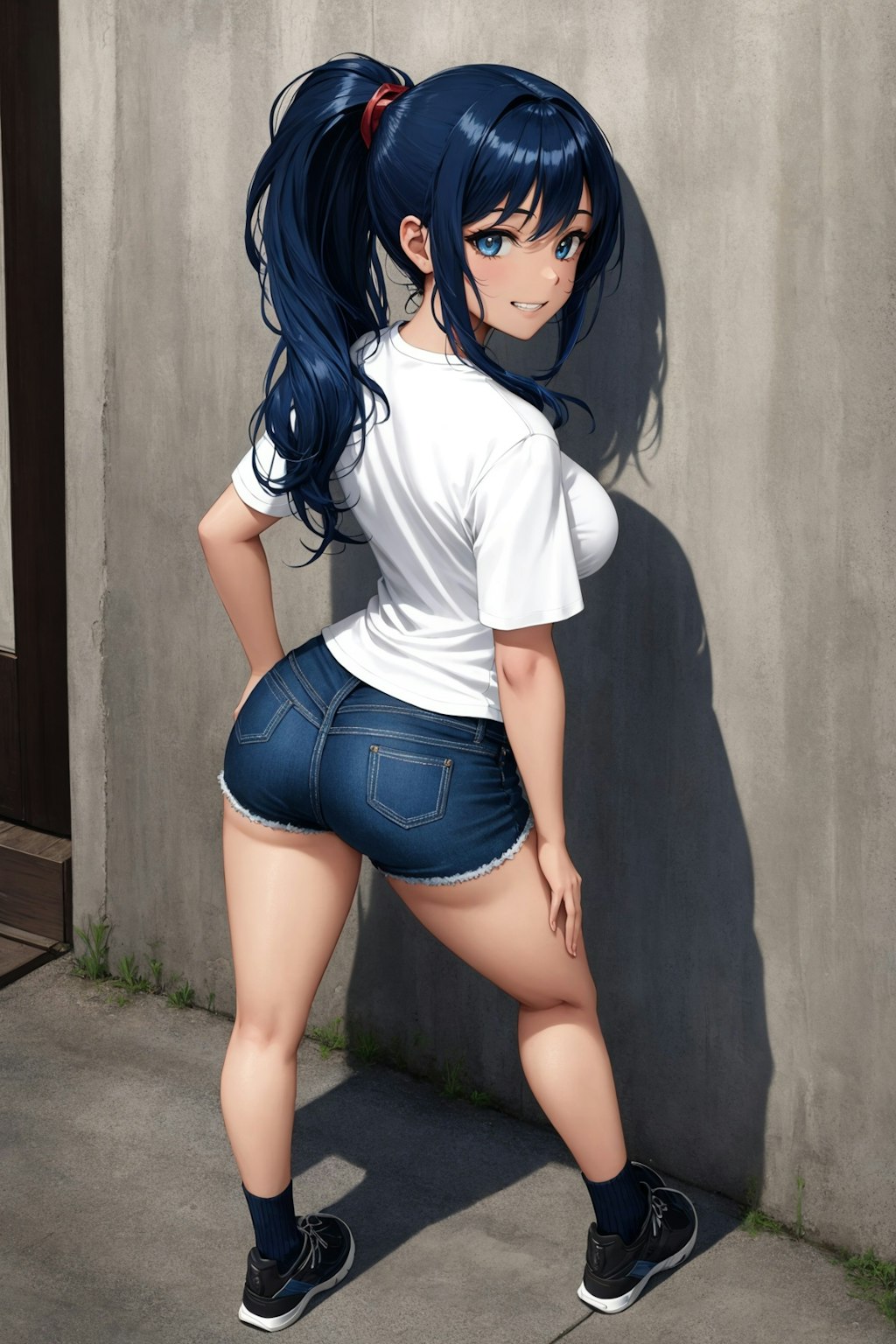 街で見かけたショートパンツ娘その2