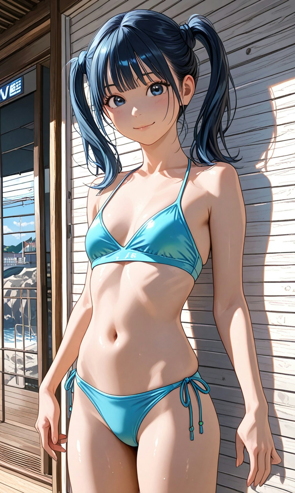 夏の海の少女達☀️