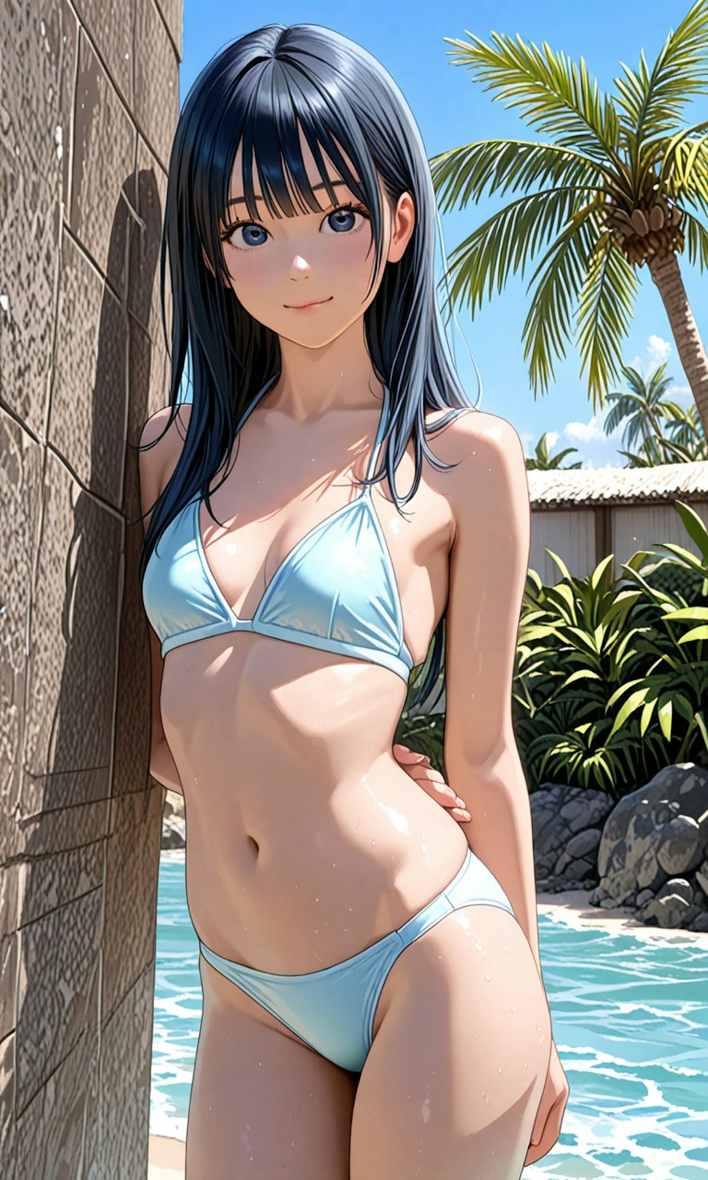 夏の海の少女達☀️
