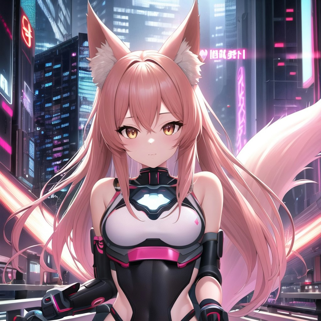 cyberpunk fox