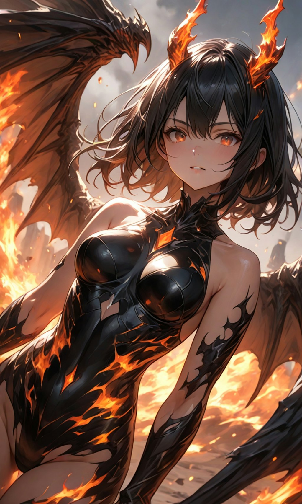 Flame dragon girl