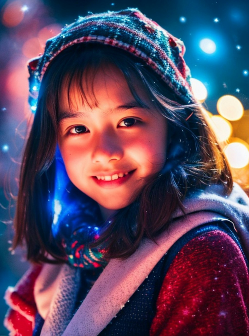 Smiling Under the Winter Stars