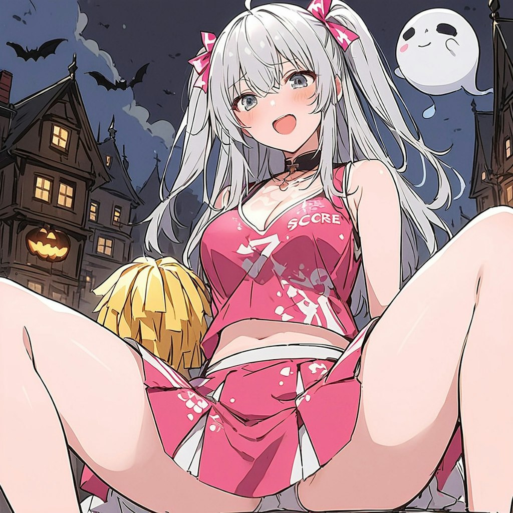 ハロウィンでもチアコス姉さん