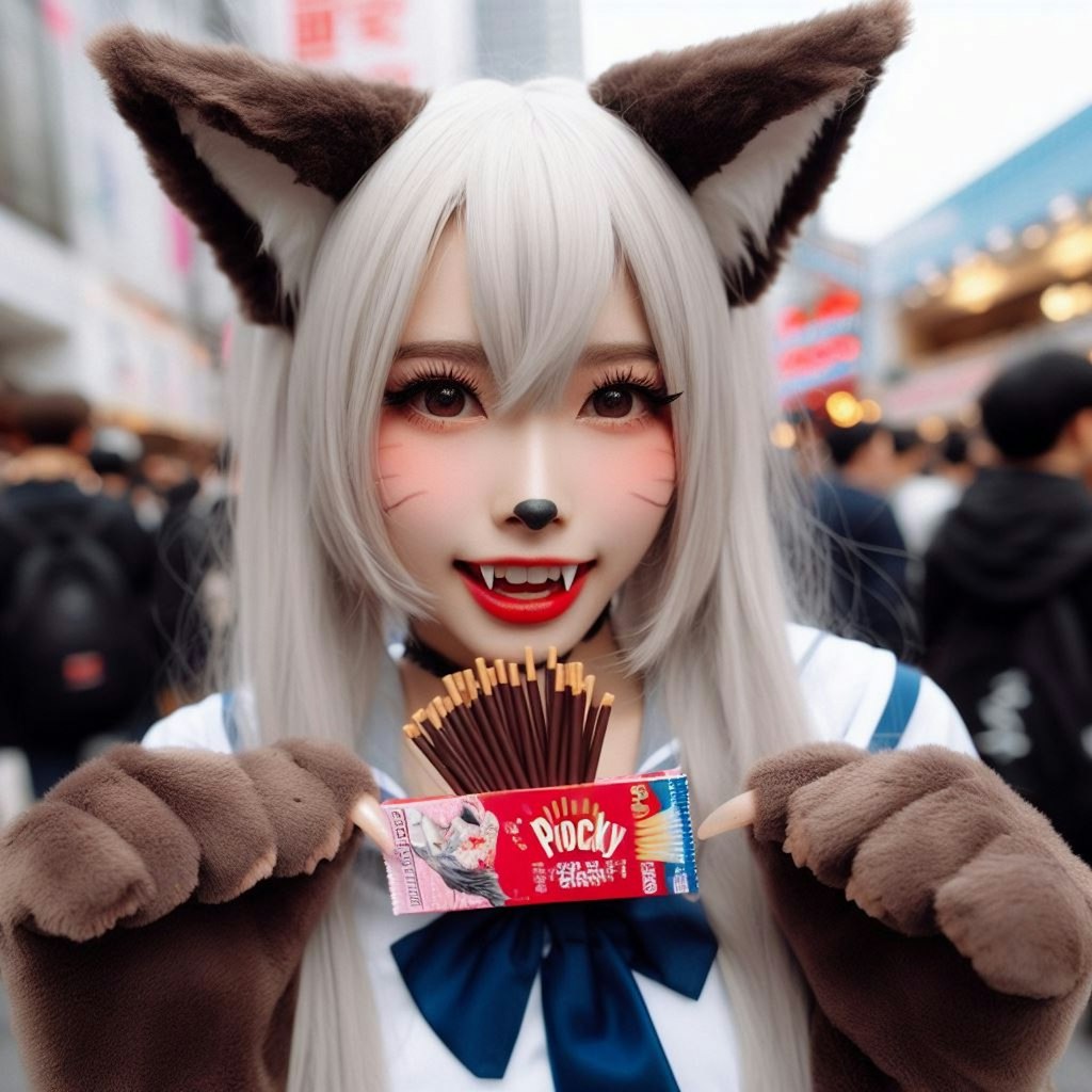 ポッキー🐺フォト