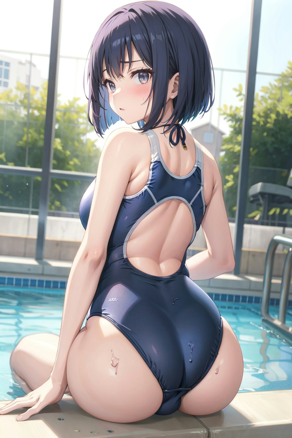 スクール水着の女の子