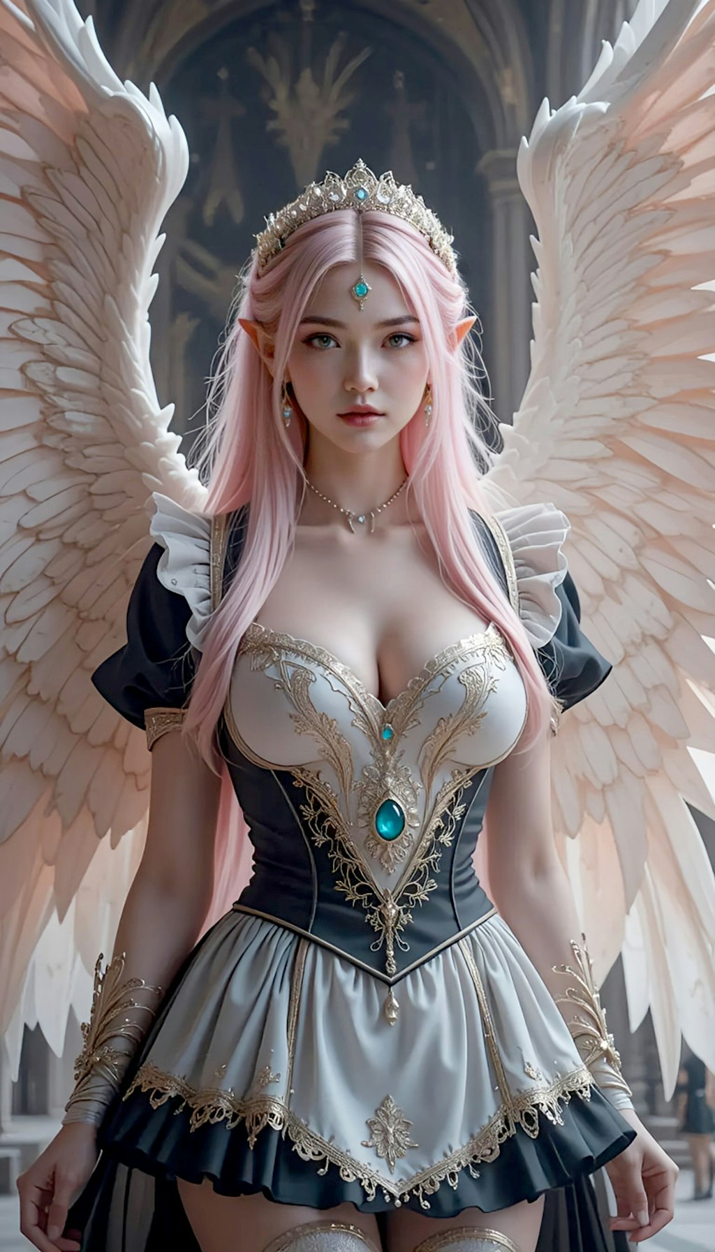エルフの天使メイドの君