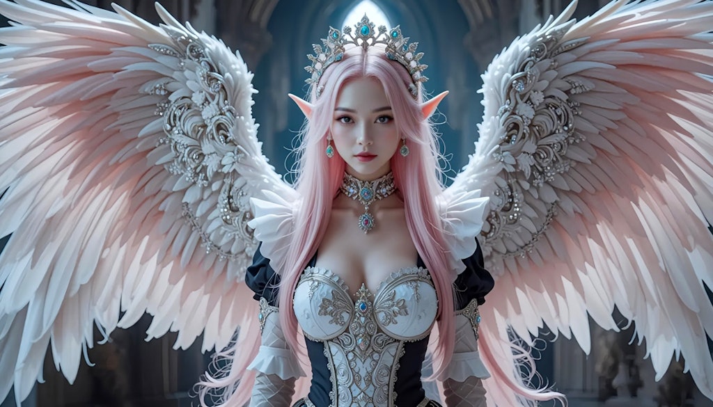 エルフの天使メイドの君