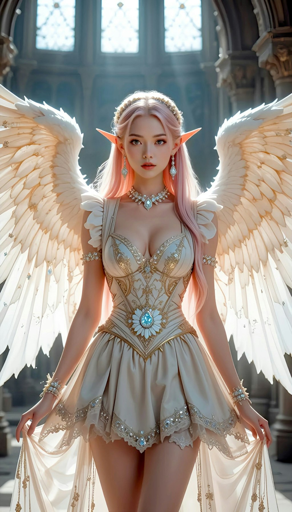 エルフの天使メイドの君