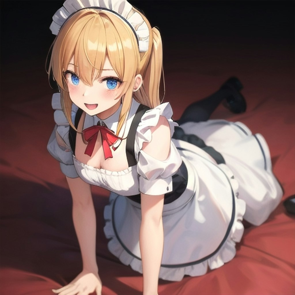 すり寄って来るメイド