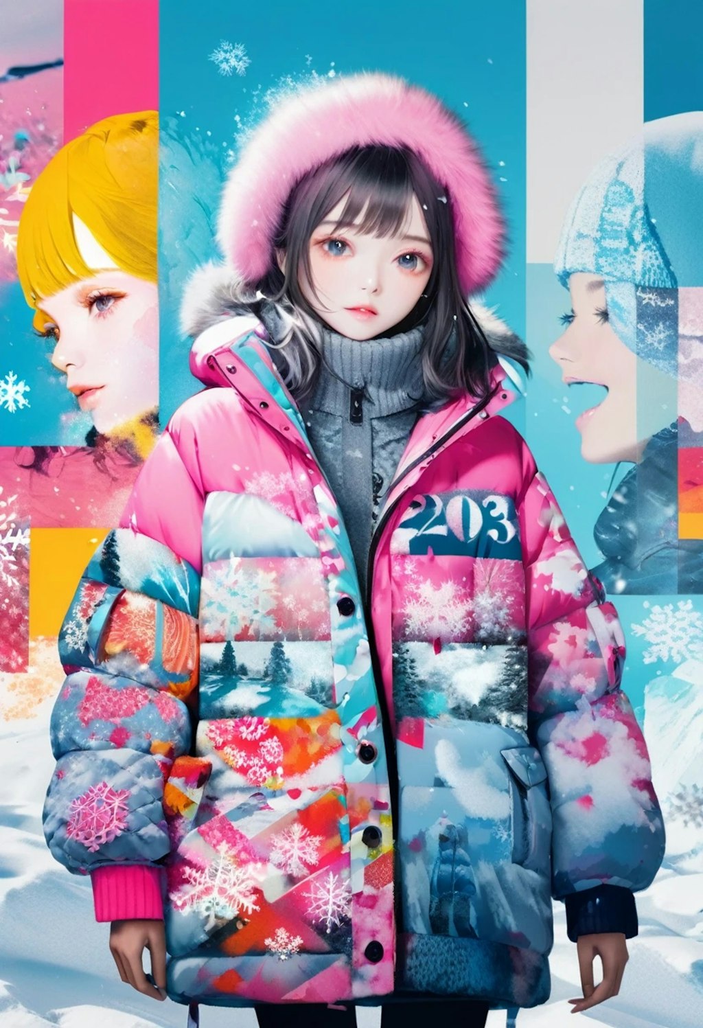 雪山ファッション