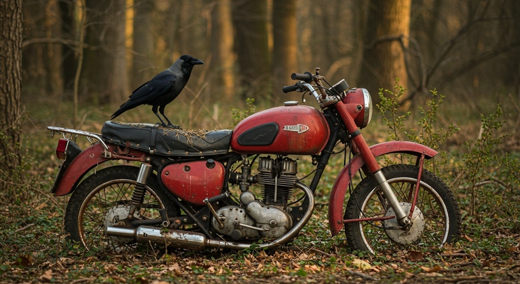 バイク廃車体