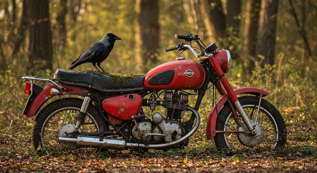 バイク廃車体