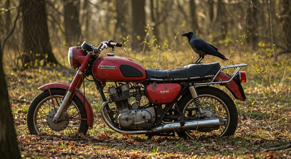 バイク廃車体