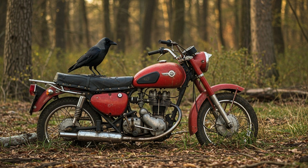 バイク廃車体