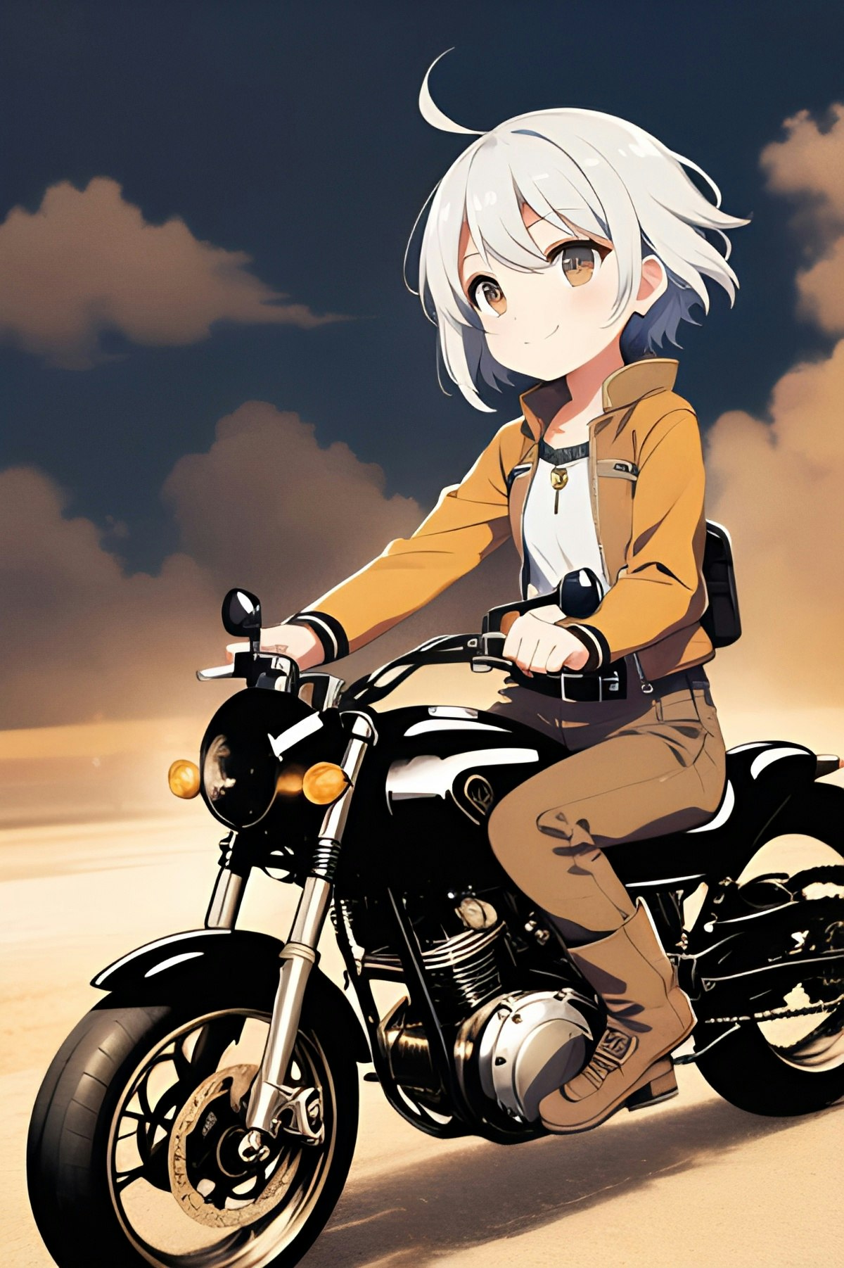 バイク旅。 | chichi-pui（ちちぷい）AIイラスト専用の投稿＆生成サイト