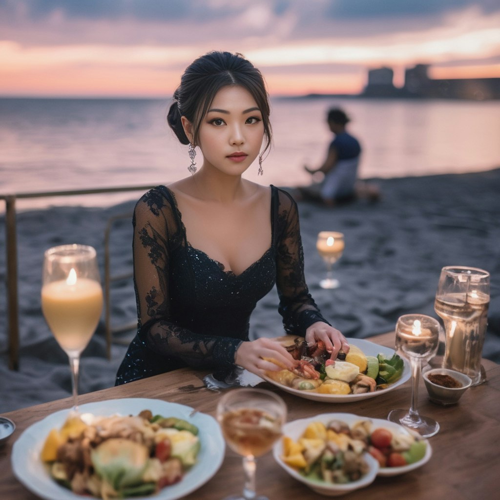 ビーチディナー　beach dinner