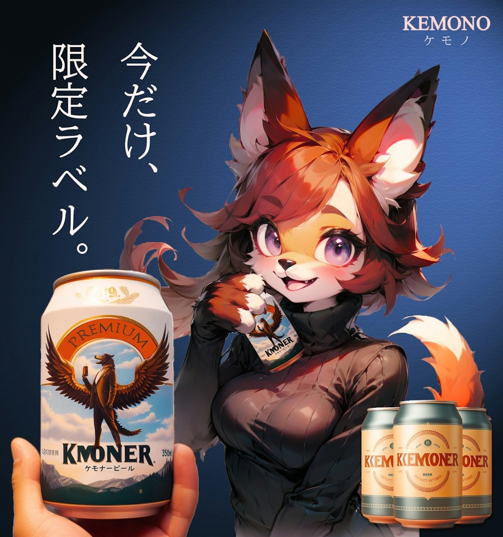 今だけ限定ラベル、ケモナービール