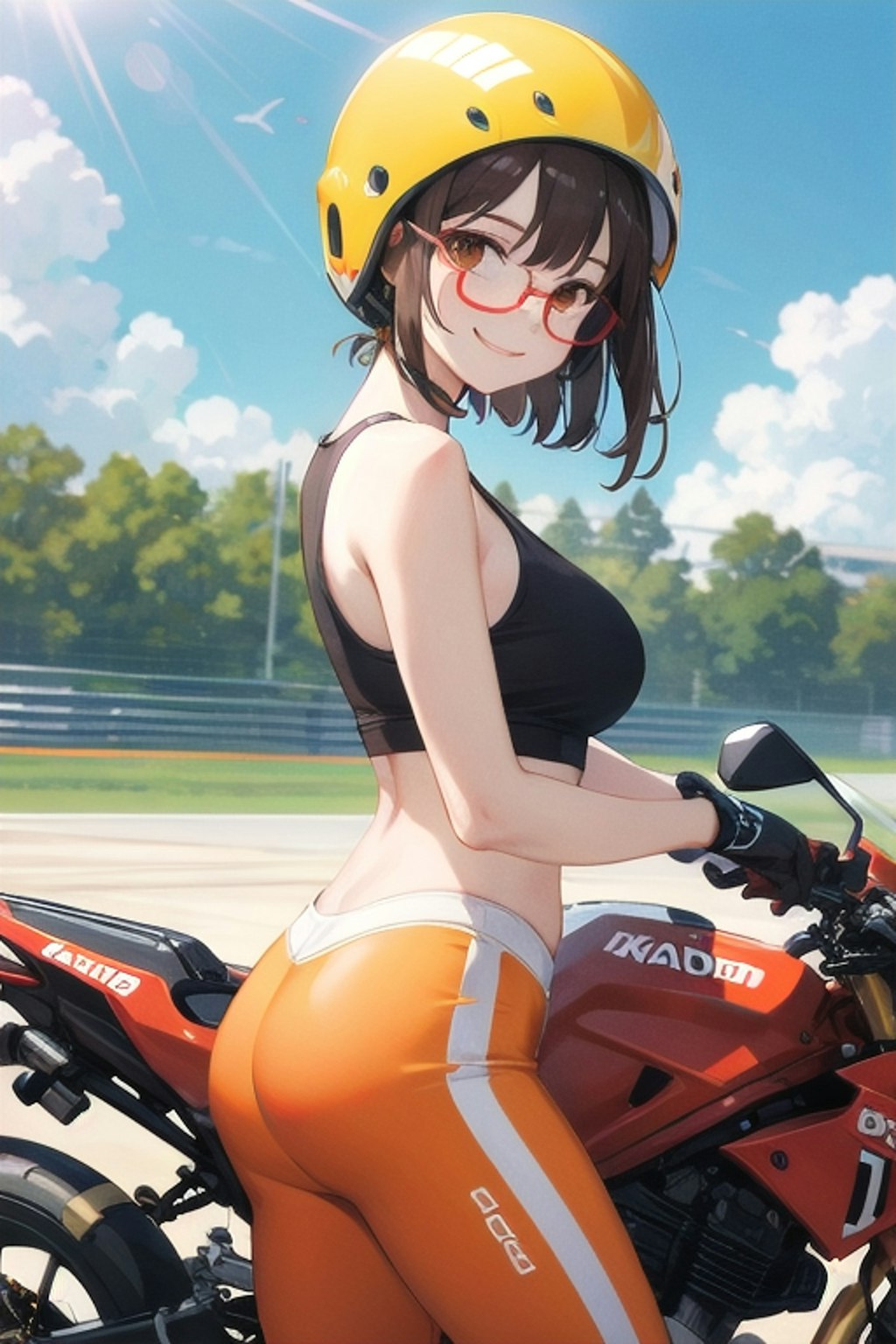 バイクと女の子