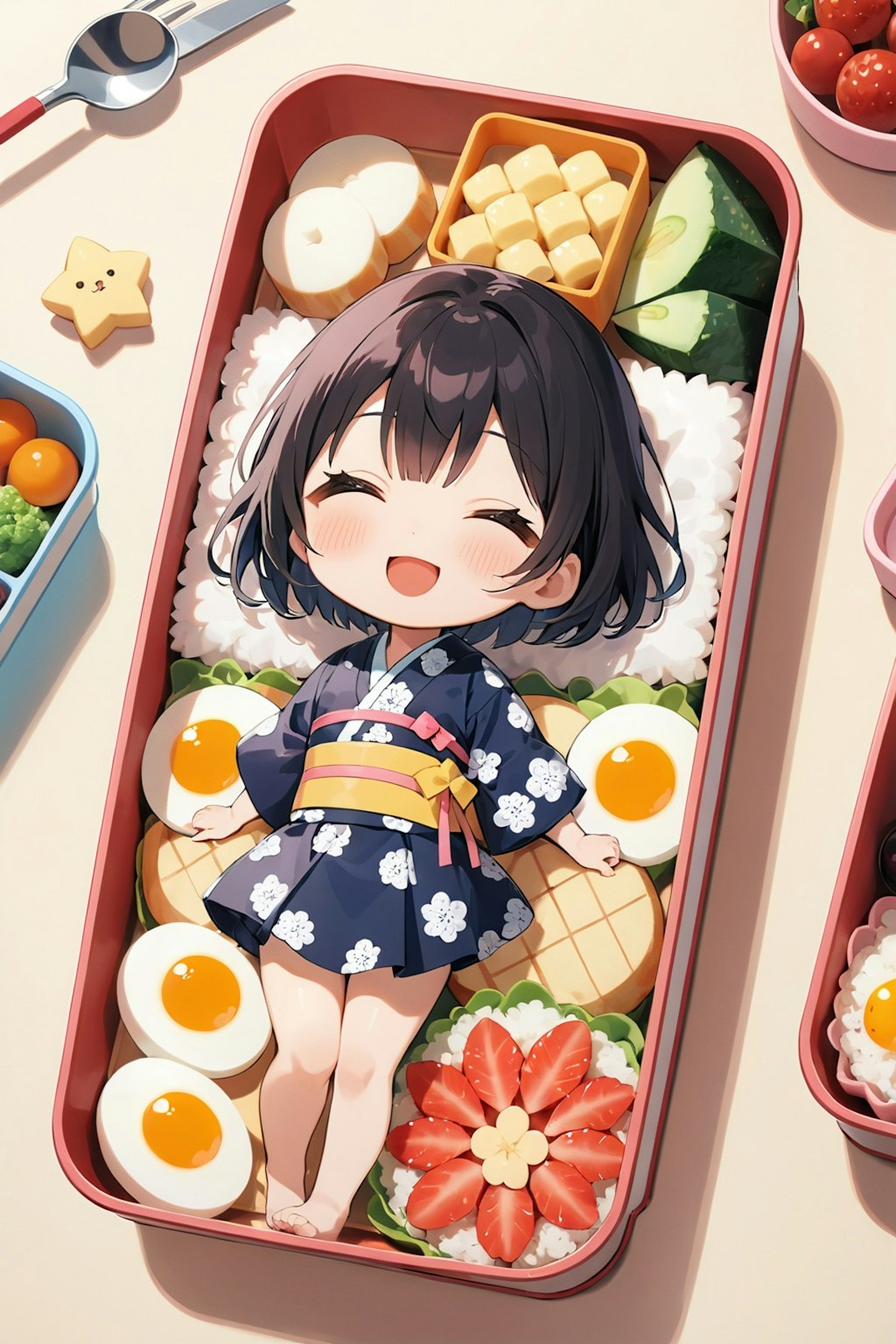 うちの子キャラ弁♪