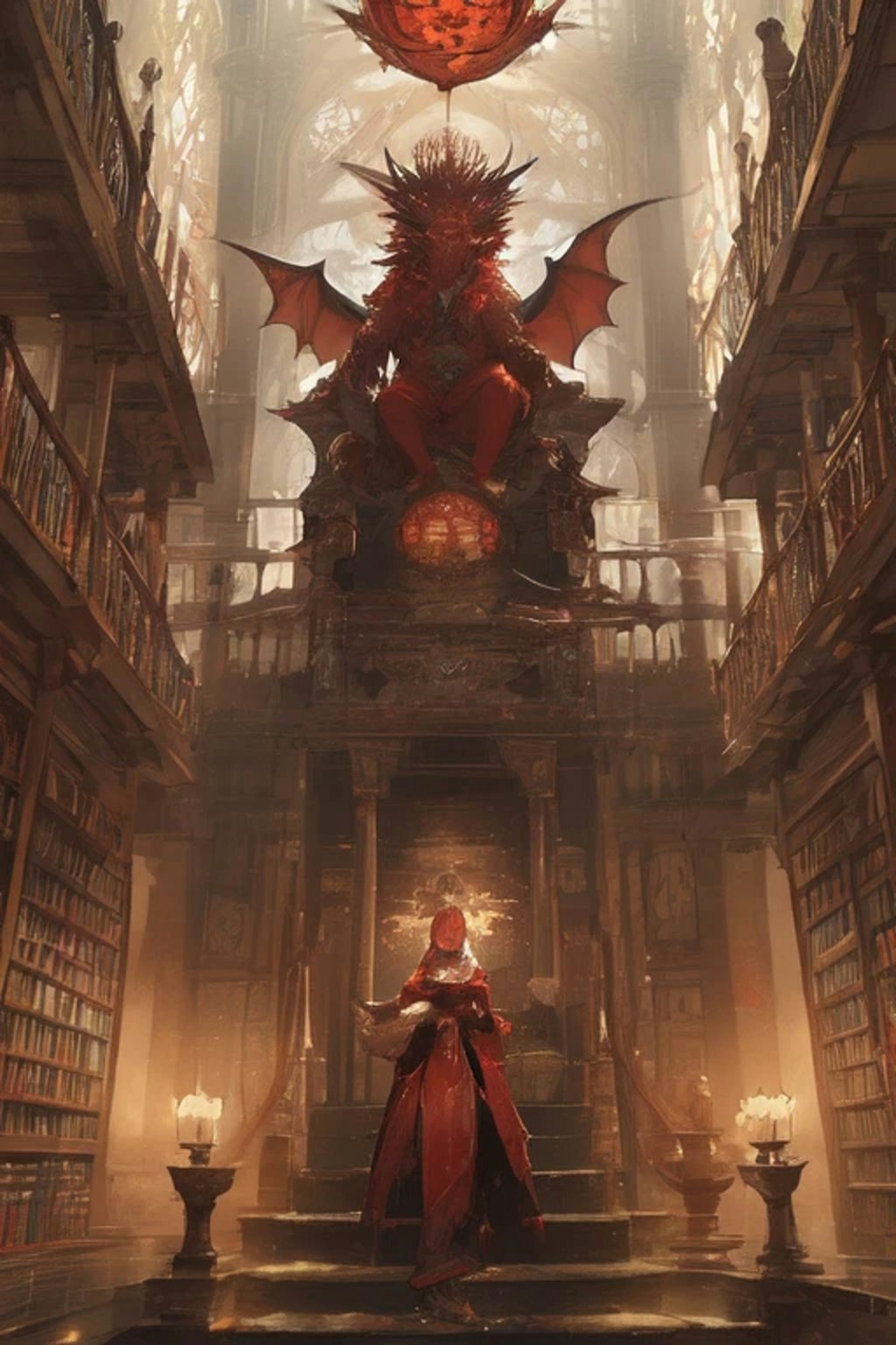 古代図書館に棲むという知の魔龍
