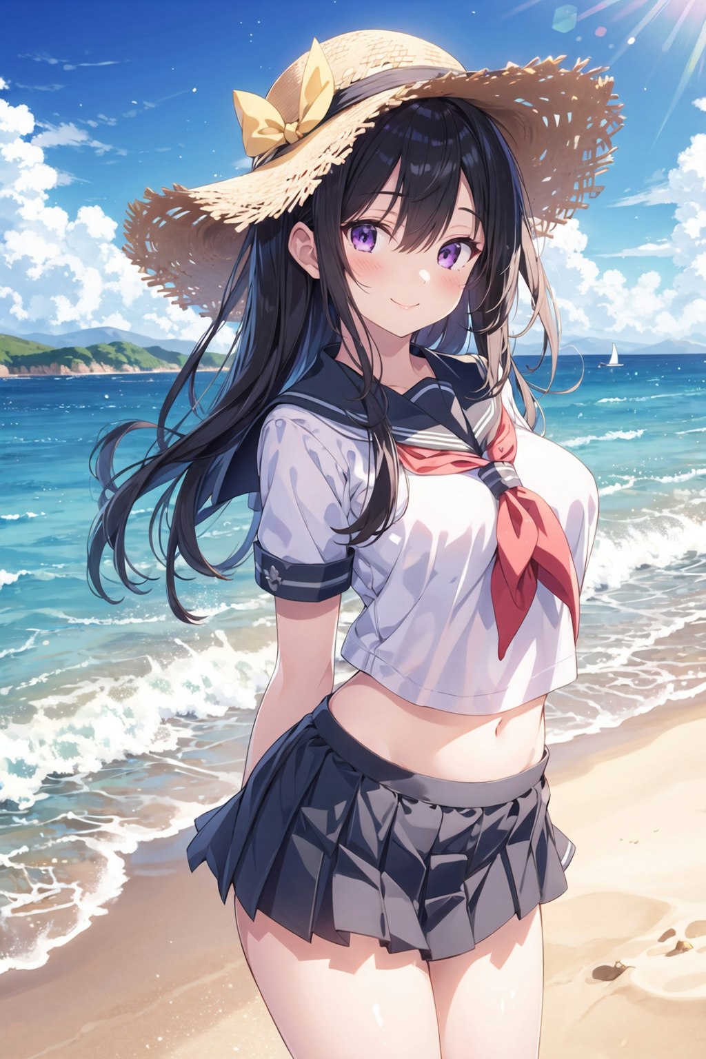 海とセーラー服