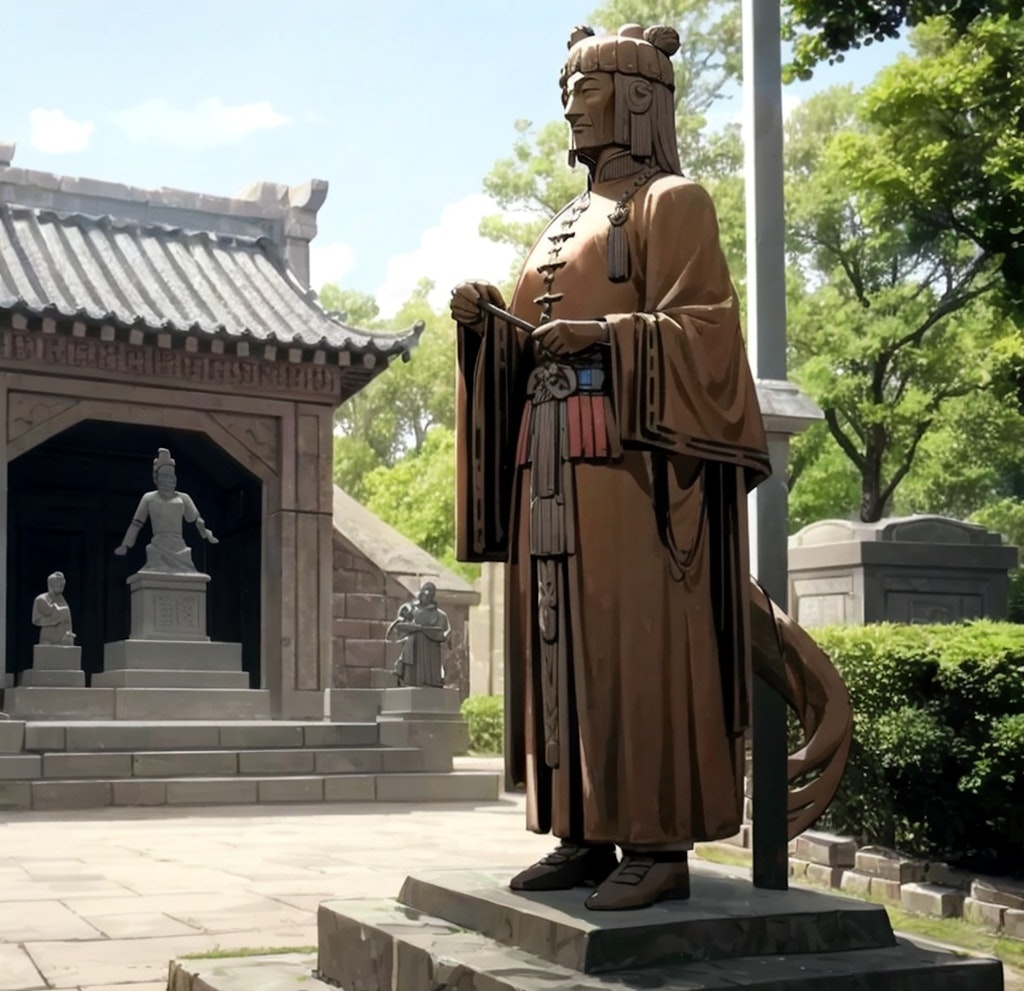 東黄国墳墓の彫像