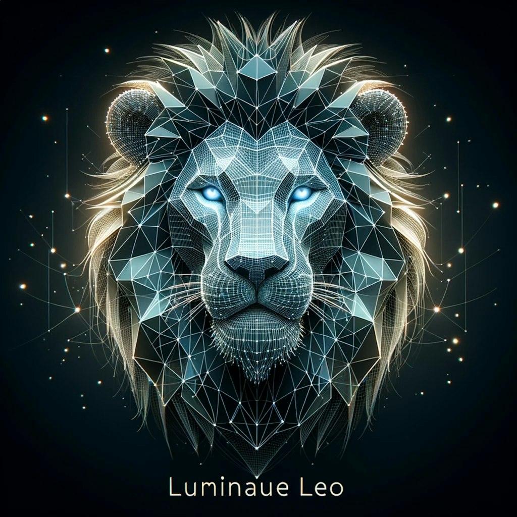 Luminous Leo: The Geometric King