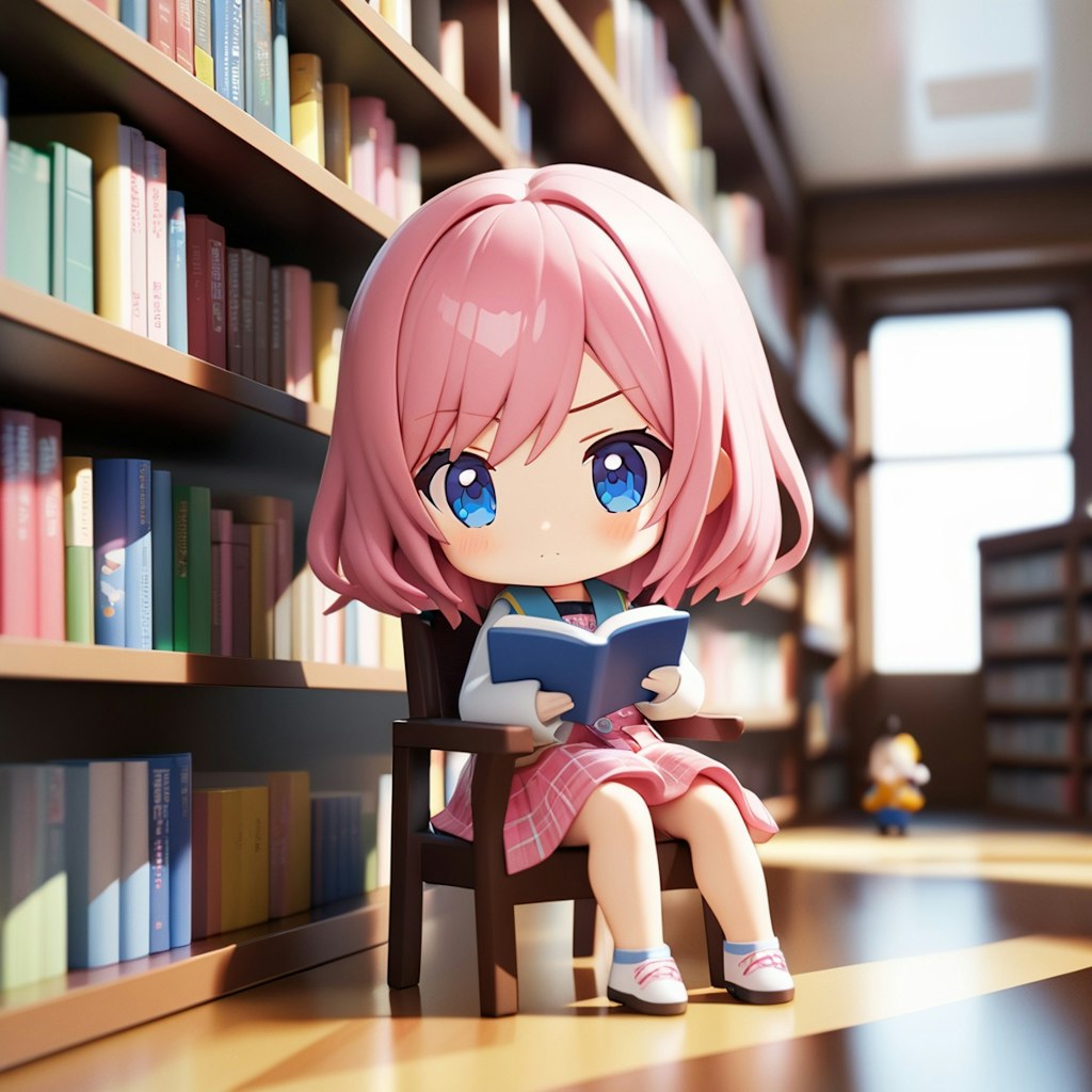 ねんどろいど風の読書娘さん