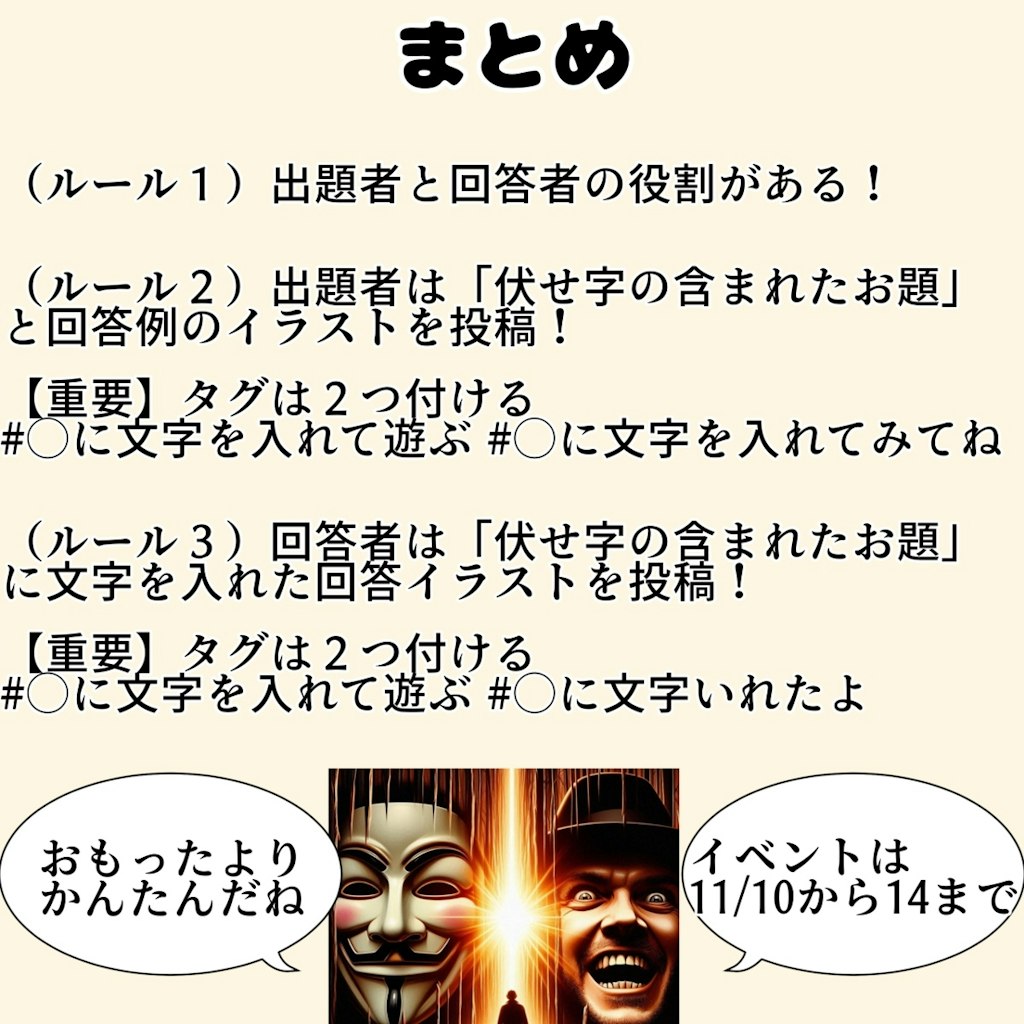 支援投稿！「伏せ字で遊ぼう」ユーザー企画