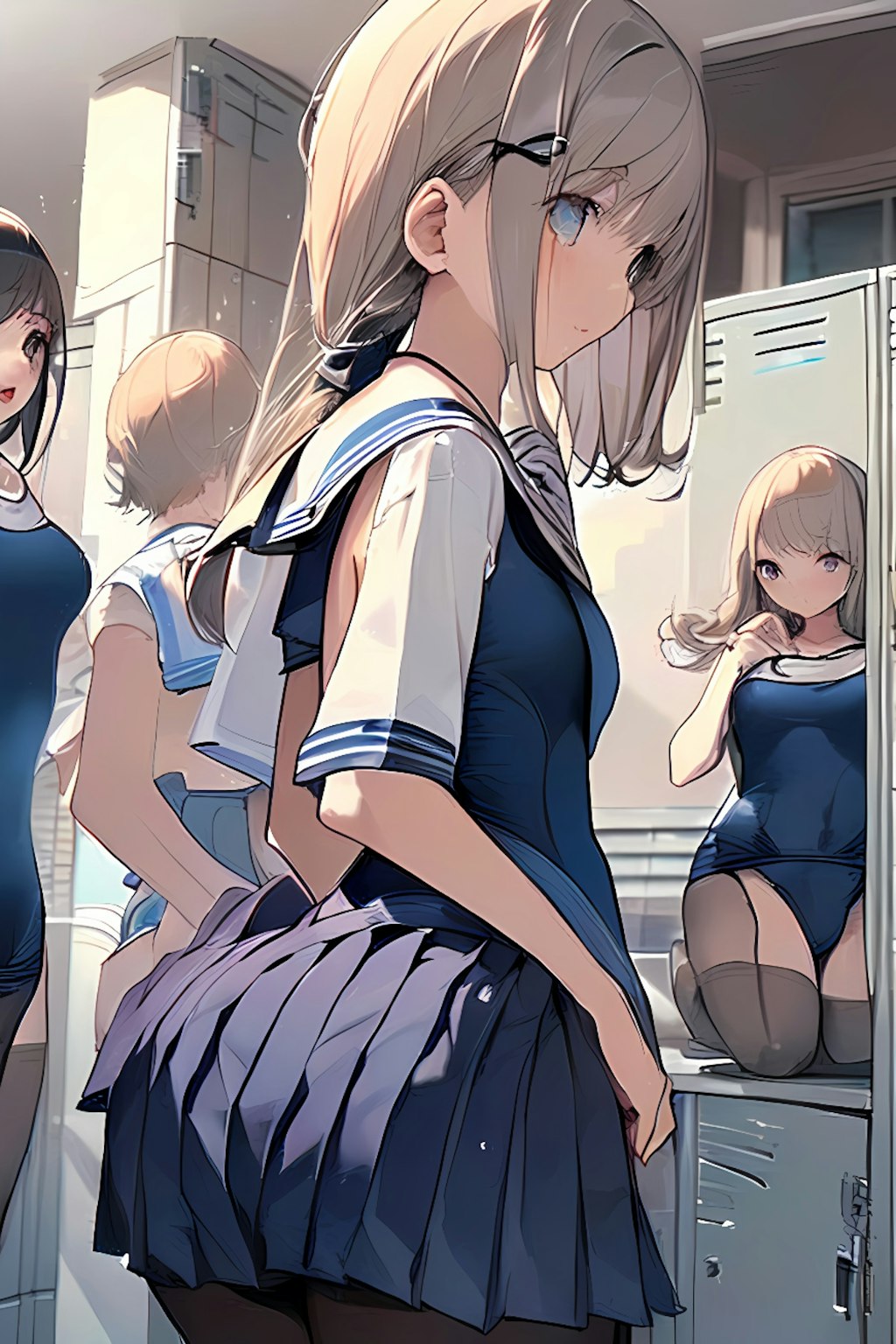 セーラー服スクール水着